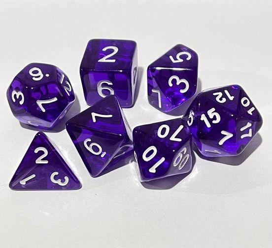 Royal Purple Dice Set