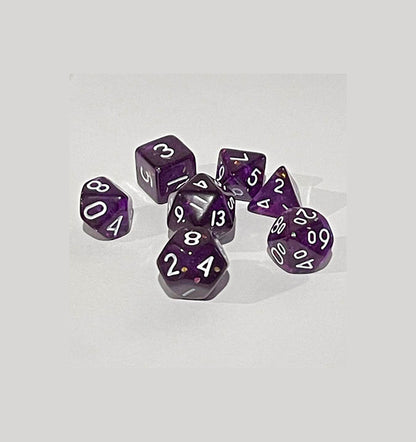 Mini Dice Set: Dark Purple