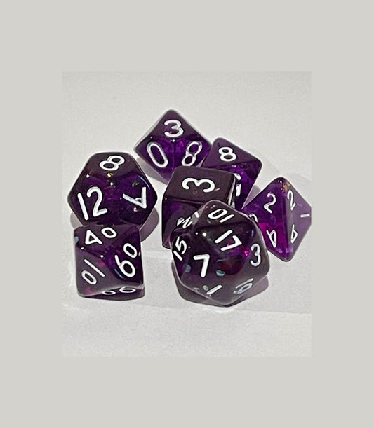 Mini Dice Set: Dark Purple