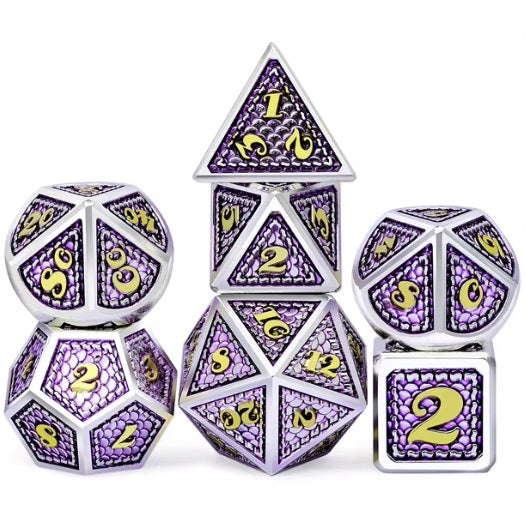 Dragonscale Dice Set: Lilac