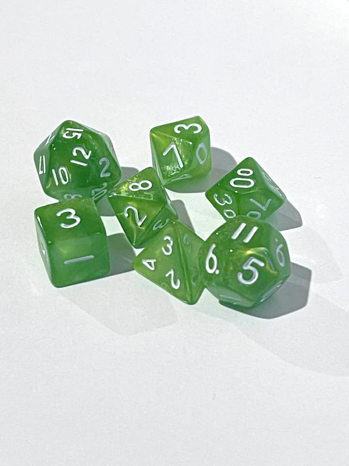 Mini Dice Set: Green